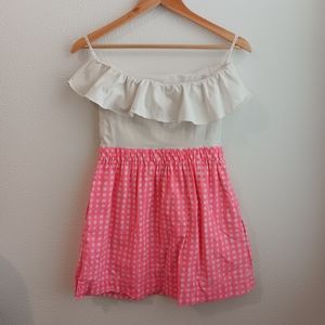 Lilly Pulitzer Dress Girl Size Small Pink White